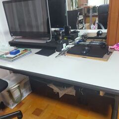 大型スチールデスク　中古　格安の画像