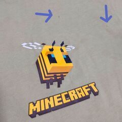 130cm マイクラ ユニクロ　半袖Tシャツ　ハチの画像