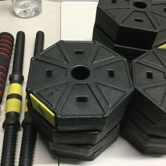 バーベルにもなる ダンベル　計２０キロの画像