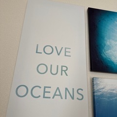ikea アートパネル　海 の画像