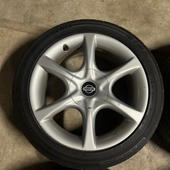 日産 スカイライン ER34 17インチ 前期 純正ホイール タイヤ HR34 ENR34 WGNC34 C35の画像