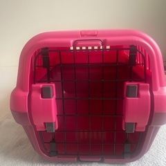 【差し上げます】小型犬・猫用キャリーケース（ピンク）