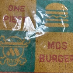 モスバーガー　ワンピースクリアファイル&ハンドタオルセットの画像