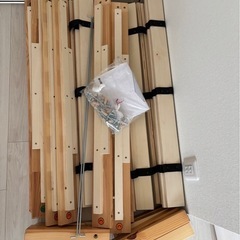 シングルベッド フレーム 2個セットの画像