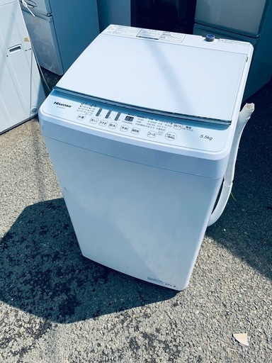 洗濯機 Hisense ハイセンス 5.5kg HW-G55B-W 2021年製 全自動洗濯機