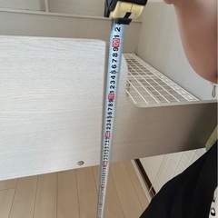 【値下げしました】【7月末まで】ニトリ★スチールシステムベッド★フレームのみ★ロフトベッドの画像