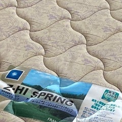 フランスベッド製 セミダブ
ルベッド＆マットレスセット（HI SPRING） の画像