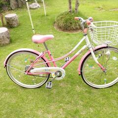 子供用自転車ピンク系