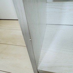 【引き渡し者決定】絵本ラック LOG 絵本棚 本棚 ホワイトナチュラルの画像