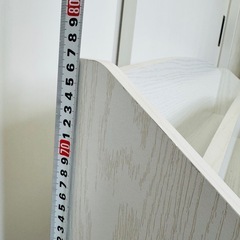 【引き渡し者決定】絵本ラック LOG 絵本棚 本棚 ホワイトナチュラルの画像