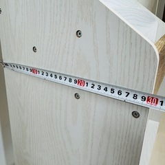 【引き渡し者決定】絵本ラック LOG 絵本棚 本棚 ホワイトナチュラルの画像