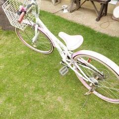 子供用自転車ピンク系交渉中の画像