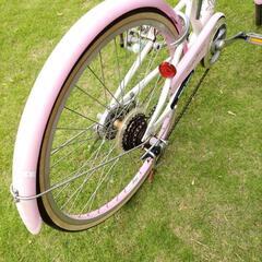 子供用自転車ピンク系交渉中の画像