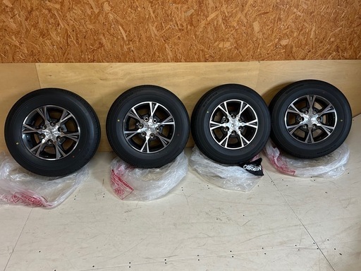 【限定販売】 新車外し ハイエース ブリヂストン4本純正 195/80R15 送料込み タイヤ・ホイール