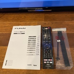 フナイ　FUNAI 液晶テレビ　4K  FL 43UB4000の画像