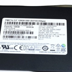 SSD 動作確認済 SSD128GB
