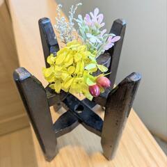 木製糸巻き　アンティーク古道具の画像