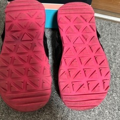 hawkins sports サンダル黒ピンク17cmの画像