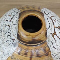 陶器花瓶　備前風デザインの画像