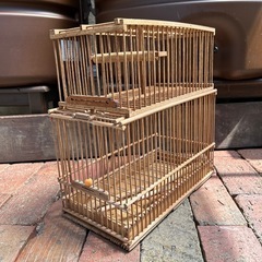鳥かご 和籠 竹ひご 落としカゴ