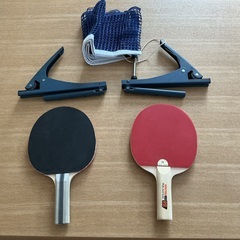 【卓球台】【美品】IGNIO製　ラケット×2  球×5 すぐプレーできますの画像