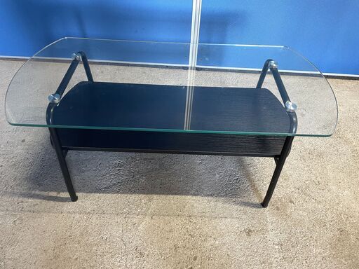 【ニトリ】ガラスと金属のローテーブル CT NO725 T9 ニトリ】ガラスと金属のローテーブル CT NO725 T9 - メルカリ