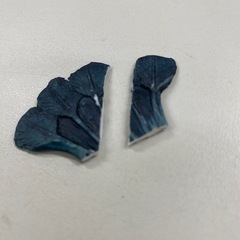 美術品No.137孔雀の置物　割れありの画像