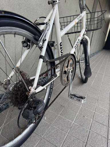 GIOS PULMINO ミニベロ白 カゴ付き