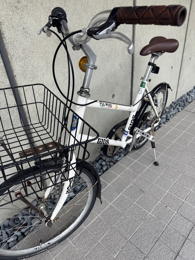 GIOS PULMINO ミニベロ白 カゴ付き