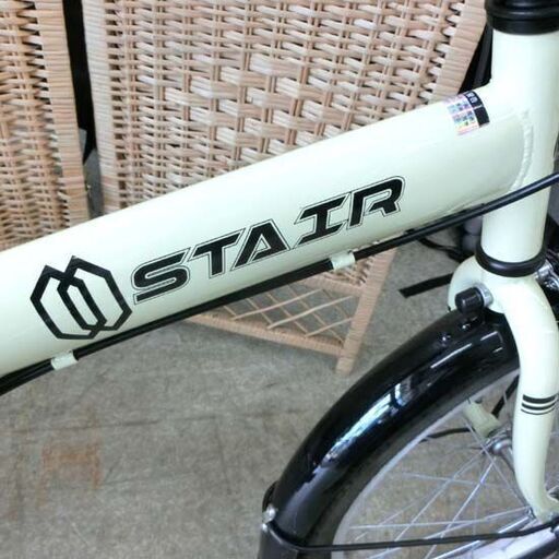 折りたたみ自転車 20インチ 6段変速 ライトイエロー STAIR 折り畳み 折りたたみ 6段切り替え 自転車 0S23F0307 札幌 西野店