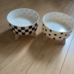 2個セット ペット用 プラスチックフードボウルの画像