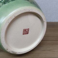 陶芸品　九谷焼風花瓶の画像