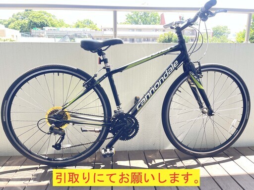 人気No.1 cannondale Quickクロスバイク black 700cc 27段変速引取専用① 自転車本体
