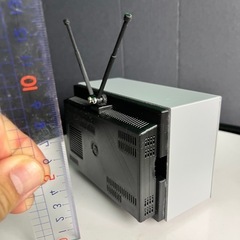 レトロなテレビのミニチュアの画像