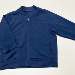 ユニクロ　エアリズムUVカットメッシュブルゾン(長袖)  ブルー 80 1歳の画像