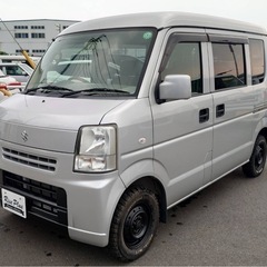 総額55万円 スズキ エブリイバン ジョインターボ 車検8年1月 5万キロ台 5MT ターボ キーレス PW 電格ミラー ハイルーフ オーディオの画像