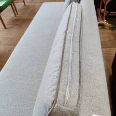 【愛品倶楽部柏店】クッション付きソファベッド 幅200cm ※重いので搬入経路等ご注意をの画像