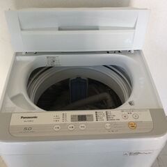 JT10996【Panasonic/パナソニック 5.0㎏洗濯機】美品 2019年製 NA-F50B12 家電 洗濯 簡易乾燥付の画像