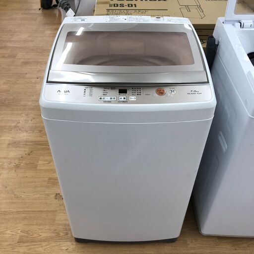 ★リユースのサカイ幸手店★SJ9777　ジモティ割あり★ アクア　AQUA 洗濯機 AQW-GS70(W) 7.0kg 18年製 動作確認／クリーニング済み SJ9777