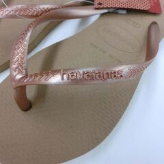 未使用品 ハワイアナス ビーチサンダル ローズゴールド② havaianas 23cm ROSE GOLD レディース 23.0cm サンダル 札幌市 西区 西野店の画像