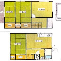 ７月入居割引！《初期費用不要プラン》ペット可！駐車場付き2階建て...