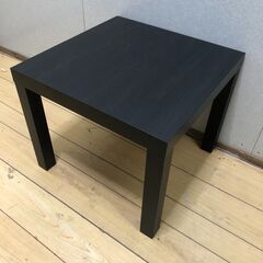 【状態良好】IKEA LACK サイドテーブル ブラック 【糸島市内 送料無料】75082-2-001の画像