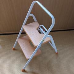 脚立　はしご　折りたたみ　二段　踏み台　レトロ