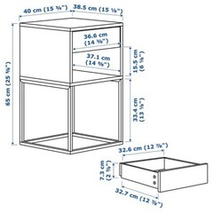 IKEA ベッドサイドテーブルの画像