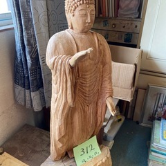 No.312 手彫りの仏像　お釈迦さまの画像
