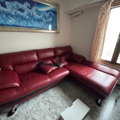 ニトリ　ソファ　L字の画像