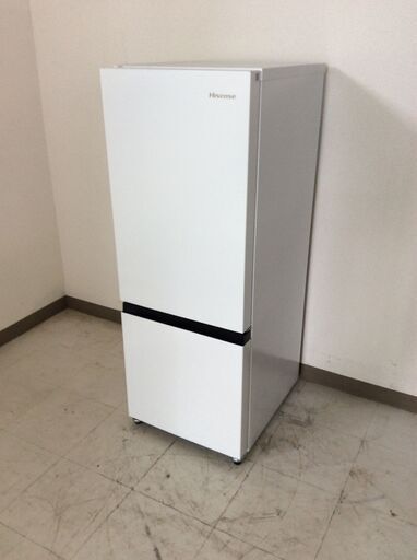 （7/16受渡済）JT11003【Hisense/ハイセンス 2ドア冷蔵庫】2022年製 HR-D16F 家電 キッチン 冷蔵冷凍庫 右開き 162L