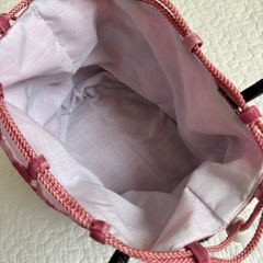 浴衣 巾着付きカゴバッグ 小物 和装の画像