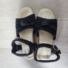 エニィファムキッズ　デニム　サンダル　２２㎝　の画像
