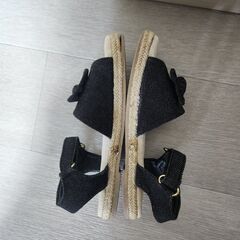 エニィファムキッズ　デニム　サンダル　２２㎝　の画像